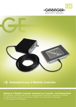 Embedded-Linux E-Mobility Controller