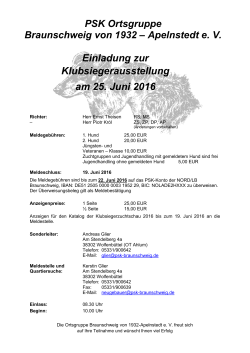 KSA 2016 - Einladung - PSK Braunschweig