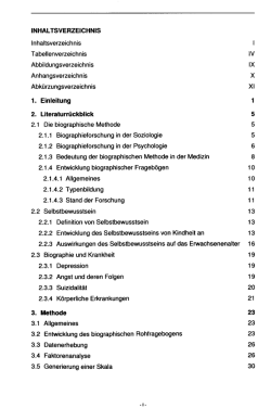 Inhaltsverzeichnis Tabellenverzeichnis Abbildungsverzeichnis