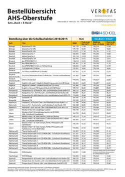 E-Book-Bestell&uuml;bericht AHS-Oberstufe SBA 16/17