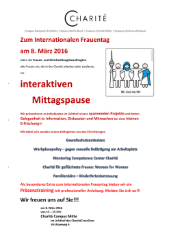 interaktiven Mittagspause - Frauen