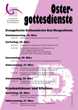 zum Plakat - Evangelische Kirchengemeinde Bad Mergentheim