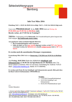 Infotext M&auml;rz 2016