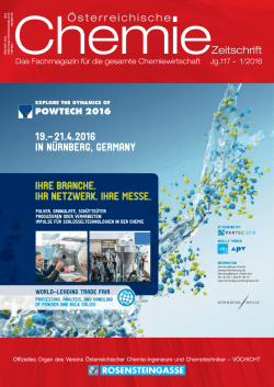 Österreichischen Chemie Zeitschrift, Ausgabe 1, 2016