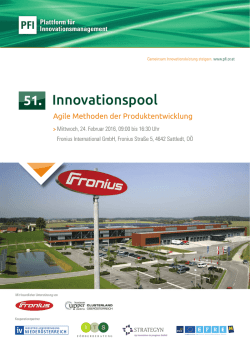 Innovationspool - Mechatronik