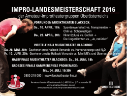 Impro Amateurtheater Landesmeisterschaft 2016 Postkarte