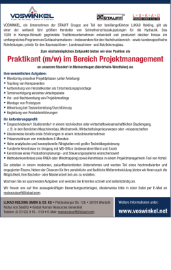 Praktikant Projektmanagement 03