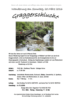 Graggerschlucht 20.3.2016 - Kneipp Aktiv Club Klagenfurt am