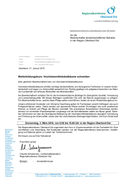Unsere Referenz - Regionalkonferenz Oberland-Ost
