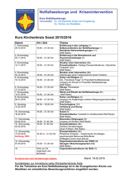 Download: Terminplan - Notfallseelsorge in der EKvW