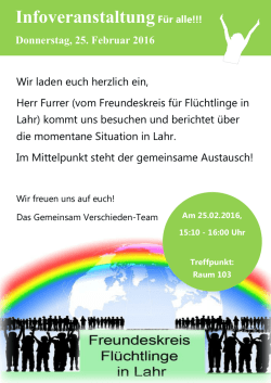 InfoveranstaltungF&uuml;r alle!!!
