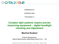 Comparison of optical and digital headlight testers