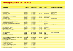 Jahresprogramm 2015/2016