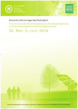 Leeres PDF - Deutsche Aktionstage Nachhaltigkeit