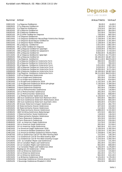 PDF Preisliste - Degussa Goldhandel GmbH