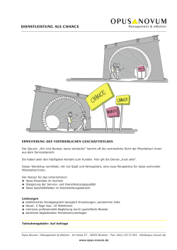 Dienstleistung als Chance Seminar.indd
