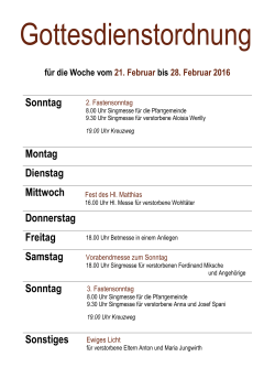 Gottesdienste