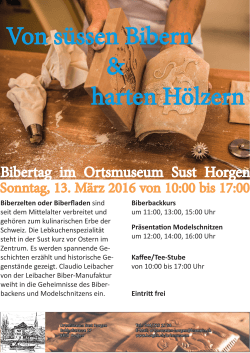 Flyer - Ortsmuseum Sust Horgen