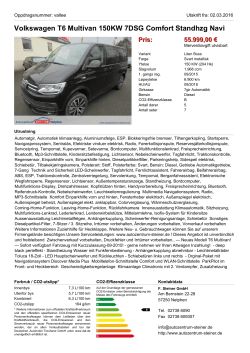 Volkswagen T6 Multivan 150KW 7DSG Comfort Standhzg Navi Pris