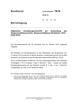 BReg zu76/16 Grunddrucksache (PDF, 78KB, nicht