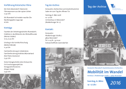 Flyer - Archive in NRW
