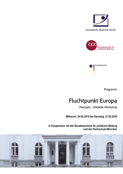 Programm - Europäische Akademie Berlin