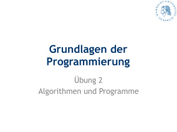 Grundlagen der Programmierung