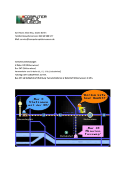 Karl-Marx-Allee 93a, 10243 Berlin Telefon Besucherservice: 030 60