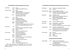 Gottesdienste und Veranstaltun