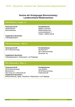 DVG - Deutscher Verband der Gebrauchshundsportvereine