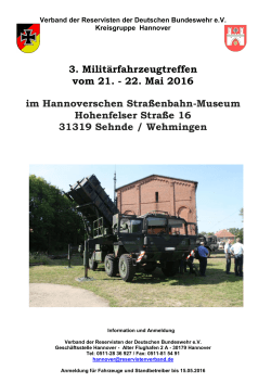 Plakat 2016 - Kreisgruppe Hannover im Reservistenverband