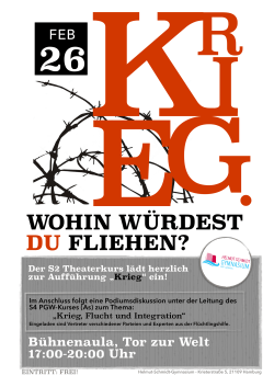 WOHIN WÜRDEST DU FLIEHEN? - Bildungszentrum Tor zur Welt
