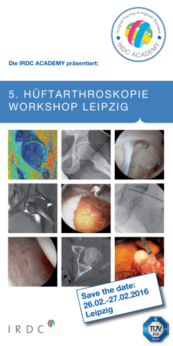 5. HüftartHroskopie WorksHop LeipZiG