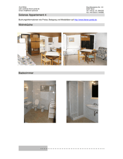 Informationen Appartement 4