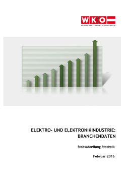 und elektronikindustrie - Wirtschaftskammer Österreich
