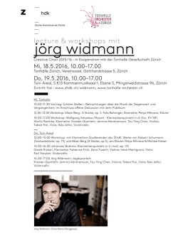 j&ouml;rg widmann - Tonhalle
