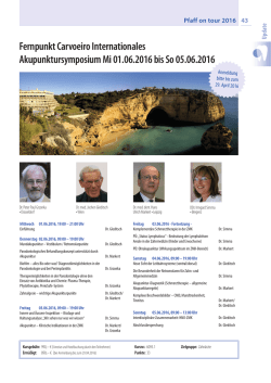 Fernpunkt Carvoeiro Internationales Akupunktursymposium Mi