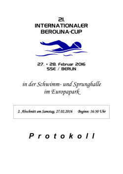 Protokoll Abs2 - Schwimmclub Berlin