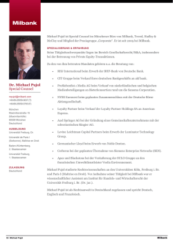 Dr. Michael Pujol Special Counsel