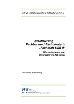 Fachkraft SGB II