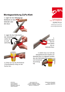 Montageanleitung ZuPa-Klett - ZuPa