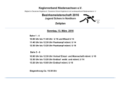 Bezirksmeisterschaft 2016