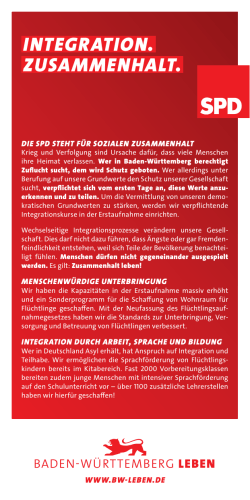 Flyer Integration - SPD Baden