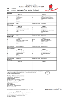 Speiseplan - Peter-Ustinov