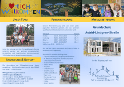 Infoflyer - Start - Mittagsbetreuung Grundschule Astrid-Lindgren