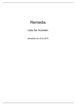 Liste aller Arzneien von A