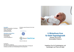 6. Winterthurer Kurs für fetale Organdiagnostik