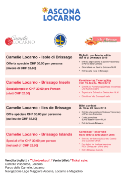 Isole di Brissago Camelie Locarno - Ascona