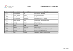 HARFE Pflichtst&uuml;cke prima la musica 2016