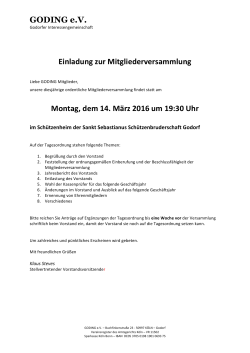 Einladung Mitgl.Vers.2016 - Godorfer Interessengemeinschaft